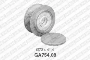 GA754.08 SNR Механизм свободного хода генератора GA754.08 SNR Механизм свободного хода генератора