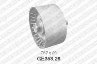 GE358.26 SNR Паразитный / Ведущий ролик, зубчатый ремень GE358.26 SNR Паразитный / Ведущий ролик, зубчатый ремень
