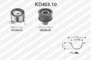 KD453.10 SNR Комплект ремня ГРМ KD453.10 SNR Комплект ремня ГРМ