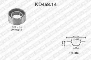 KD458.14 SNR Комплект ремня ГРМ KD458.14 SNR Комплект ремня ГРМ