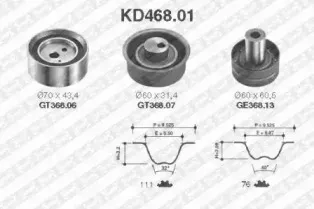 KD468.01 SNR Комплект ремня ГРМ KD468.01 SNR Комплект ремня ГРМ