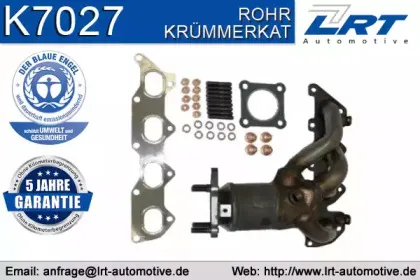 K7027 LRT Катализатор коллектора K7027 LRT Катализатор коллектора