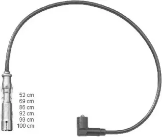 ZEF1197 BERU Комплект проводов зажигания ZEF1197 BERU Комплект проводов зажигания
