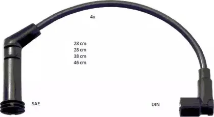 ZEF1638 BERU Комплект проводов зажигания ZEF1638 BERU Комплект проводов зажигания
