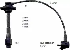 ZEF1646 BERU Комплект проводов зажигания ZEF1646 BERU Комплект проводов зажигания