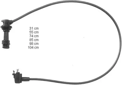 ZEF954 BERU Комплект проводов зажигания ZEF954 BERU Комплект проводов зажигания
