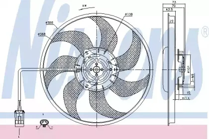 85194 NISSENS Вентилятор, охлаждение двигателя 85194 NISSENS Вентилятор, охлаждение двигателя