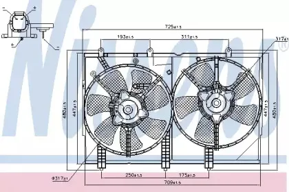 85276 NISSENS Вентилятор, охлаждение двигателя 85276 NISSENS Вентилятор, охлаждение двигателя