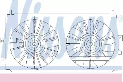 85400 NISSENS Вентилятор, охлаждение двигателя 85400 NISSENS Вентилятор, охлаждение двигателя