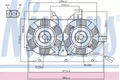 85425 NISSENS Вентилятор, охлаждение двигателя 85425 NISSENS Вентилятор, охлаждение двигателя