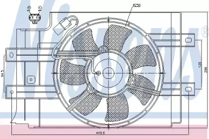 85594 NISSENS Вентилятор, охлаждение двигателя 85594 NISSENS Вентилятор, охлаждение двигателя