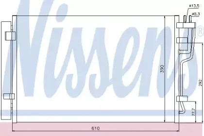 940006 NISSENS Конденсатор, кондиционер 940006 NISSENS Конденсатор, кондиционер