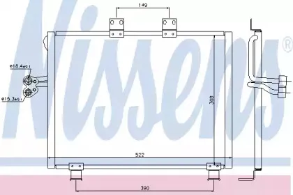 940017 NISSENS Конденсатор, кондиционер 940017 NISSENS Конденсатор, кондиционер
