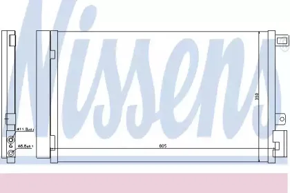 940024 NISSENS Конденсатор, кондиционер 940024 NISSENS Конденсатор, кондиционер