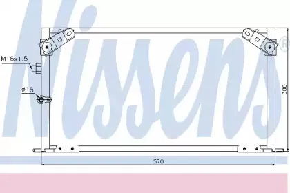 940030 NISSENS Конденсатор, кондиционер 940030 NISSENS Конденсатор, кондиционер