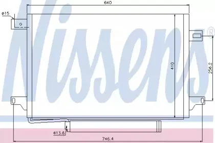 940054 NISSENS Конденсатор, кондиционер 940054 NISSENS Конденсатор, кондиционер