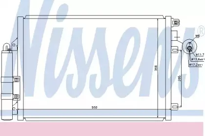 940074 NISSENS Конденсатор, кондиционер 940074 NISSENS Конденсатор, кондиционер