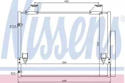 940083 NISSENS Конденсатор, кондиционер 940083 NISSENS Конденсатор, кондиционер