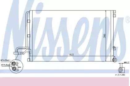 940087 NISSENS Конденсатор, кондиционер 940087 NISSENS Конденсатор, кондиционер