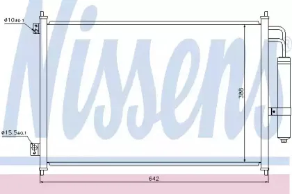 940121 NISSENS Конденсатор, кондиционер 940121 NISSENS Конденсатор, кондиционер