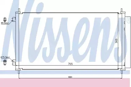 940140 NISSENS Конденсатор, кондиционер 940140 NISSENS Конденсатор, кондиционер