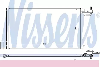 940181 NISSENS Конденсатор, кондиционер 940181 NISSENS Конденсатор, кондиционер