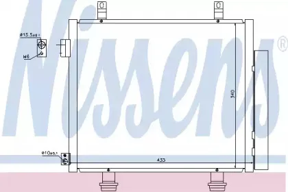 940193 NISSENS Конденсатор, кондиционер 940193 NISSENS Конденсатор, кондиционер