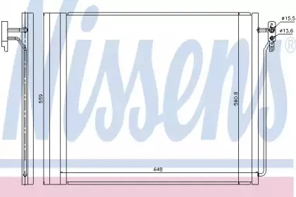 940343 NISSENS Конденсатор, кондиционер 940343 NISSENS Конденсатор, кондиционер