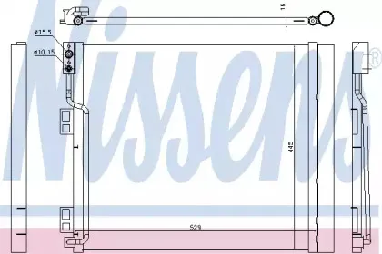 940386 NISSENS Конденсатор, кондиционер 940386 NISSENS Конденсатор, кондиционер