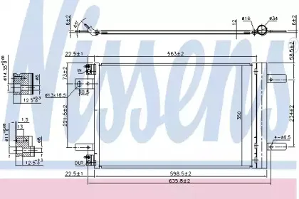 940458 NISSENS Конденсатор, кондиционер 940458 NISSENS Конденсатор, кондиционер