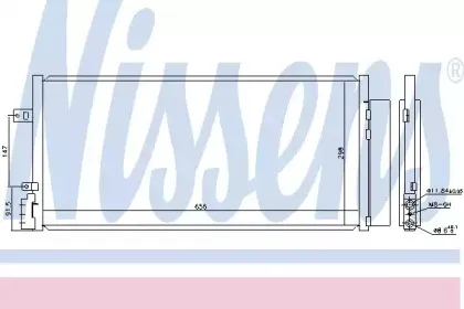 940581 NISSENS Конденсатор, кондиционер 940581 NISSENS Конденсатор, кондиционер