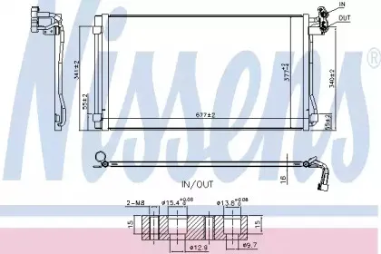 940793 NISSENS Конденсатор, кондиционер 940793 NISSENS Конденсатор, кондиционер