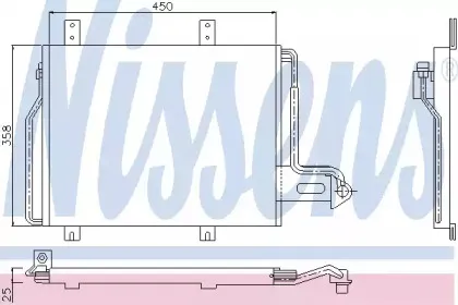 94239 NISSENS Конденсатор, кондиционер 94239 NISSENS Конденсатор, кондиционер