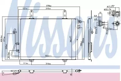 94324 NISSENS Конденсатор, кондиционер 94324 NISSENS Конденсатор, кондиционер