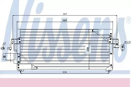 94359 NISSENS Конденсатор, кондиционер 94359 NISSENS Конденсатор, кондиционер