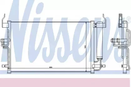 94448 NISSENS Конденсатор, кондиционер 94448 NISSENS Конденсатор, кондиционер