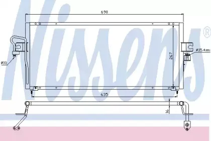 94494 NISSENS Конденсатор, кондиционер 94494 NISSENS Конденсатор, кондиционер