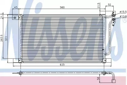 94527 NISSENS Конденсатор, кондиционер 94527 NISSENS Конденсатор, кондиционер