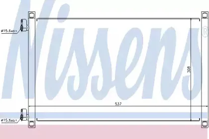 94533 NISSENS Конденсатор, кондиционер 94533 NISSENS Конденсатор, кондиционер