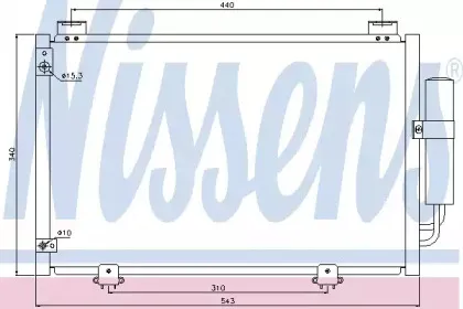 94581 NISSENS Конденсатор, кондиционер 94581 NISSENS Конденсатор, кондиционер