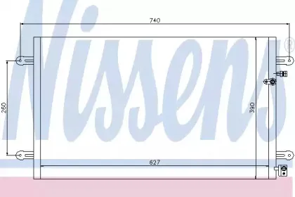 94695 NISSENS Конденсатор, кондиционер 94695 NISSENS Конденсатор, кондиционер