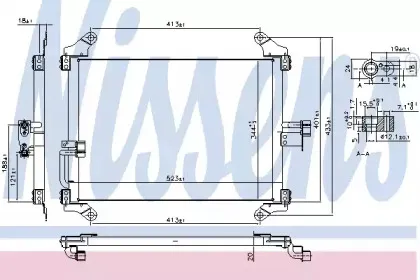 94700 NISSENS Конденсатор, кондиционер 94700 NISSENS Конденсатор, кондиционер