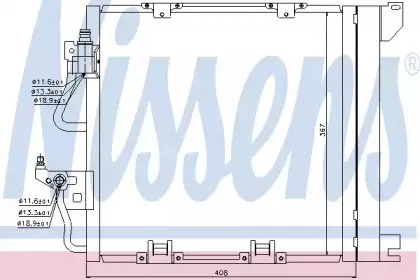 94768 NISSENS Конденсатор, кондиционер 94768 NISSENS Конденсатор, кондиционер