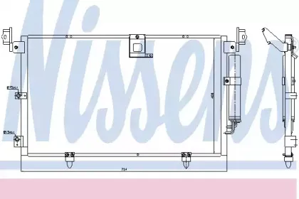 94789 NISSENS Конденсатор, кондиционер 94789 NISSENS Конденсатор, кондиционер