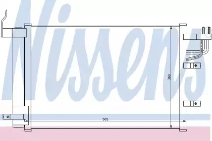 94812 NISSENS Конденсатор, кондиционер 94812 NISSENS Конденсатор, кондиционер