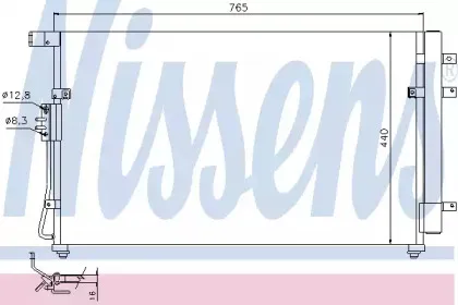 94868 NISSENS Конденсатор, кондиционер 94868 NISSENS Конденсатор, кондиционер