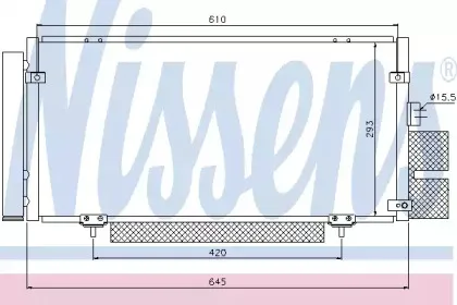 94885 NISSENS Конденсатор, кондиционер 94885 NISSENS Конденсатор, кондиционер