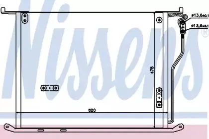 94980 NISSENS Конденсатор, кондиционер 94980 NISSENS Конденсатор, кондиционер