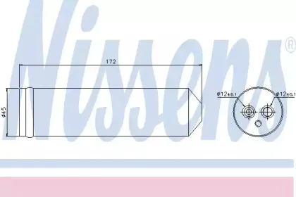 95440 NISSENS Осушитель, кондиционер 95440 NISSENS Осушитель, кондиционер