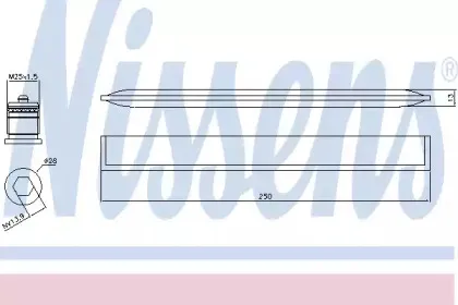 95450 NISSENS Осушитель, кондиционер 95450 NISSENS Осушитель, кондиционер